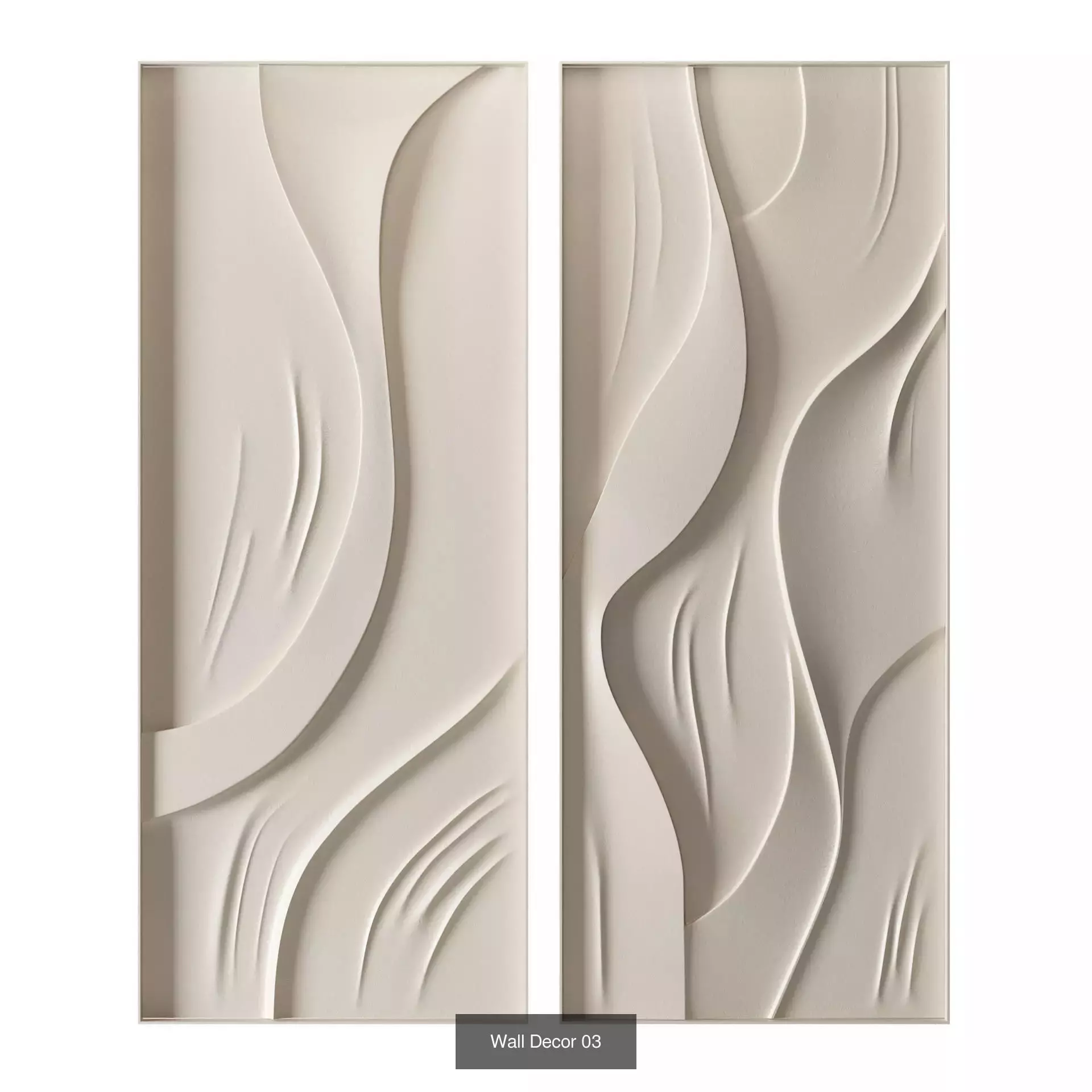 Wall Decor Set 01 3D Model Collection_5