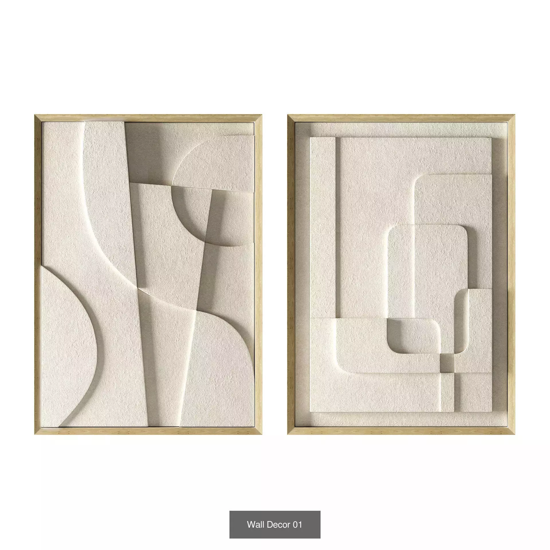 Wall Decor Set 01 3D Model Collection_1