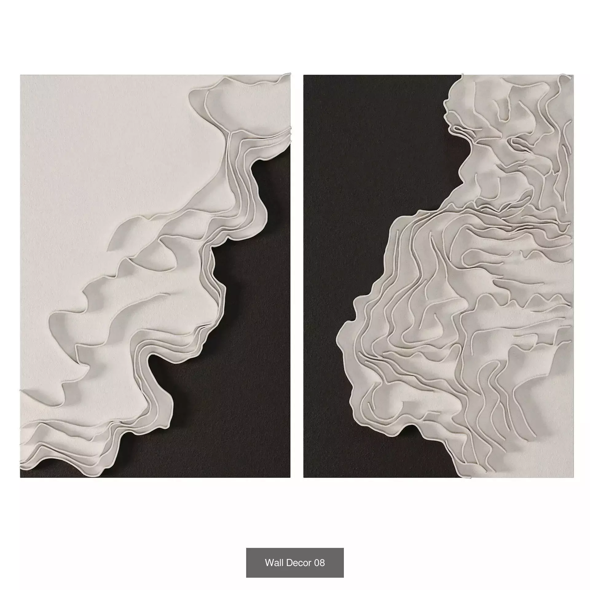 Wall Decor Set 01 3D Model Collection_15