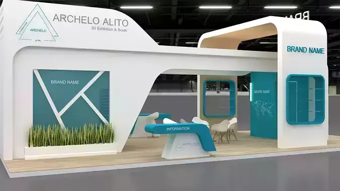 3d exhibition stand 3D model