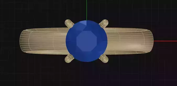 4 Prong Diamond Engagement Ring