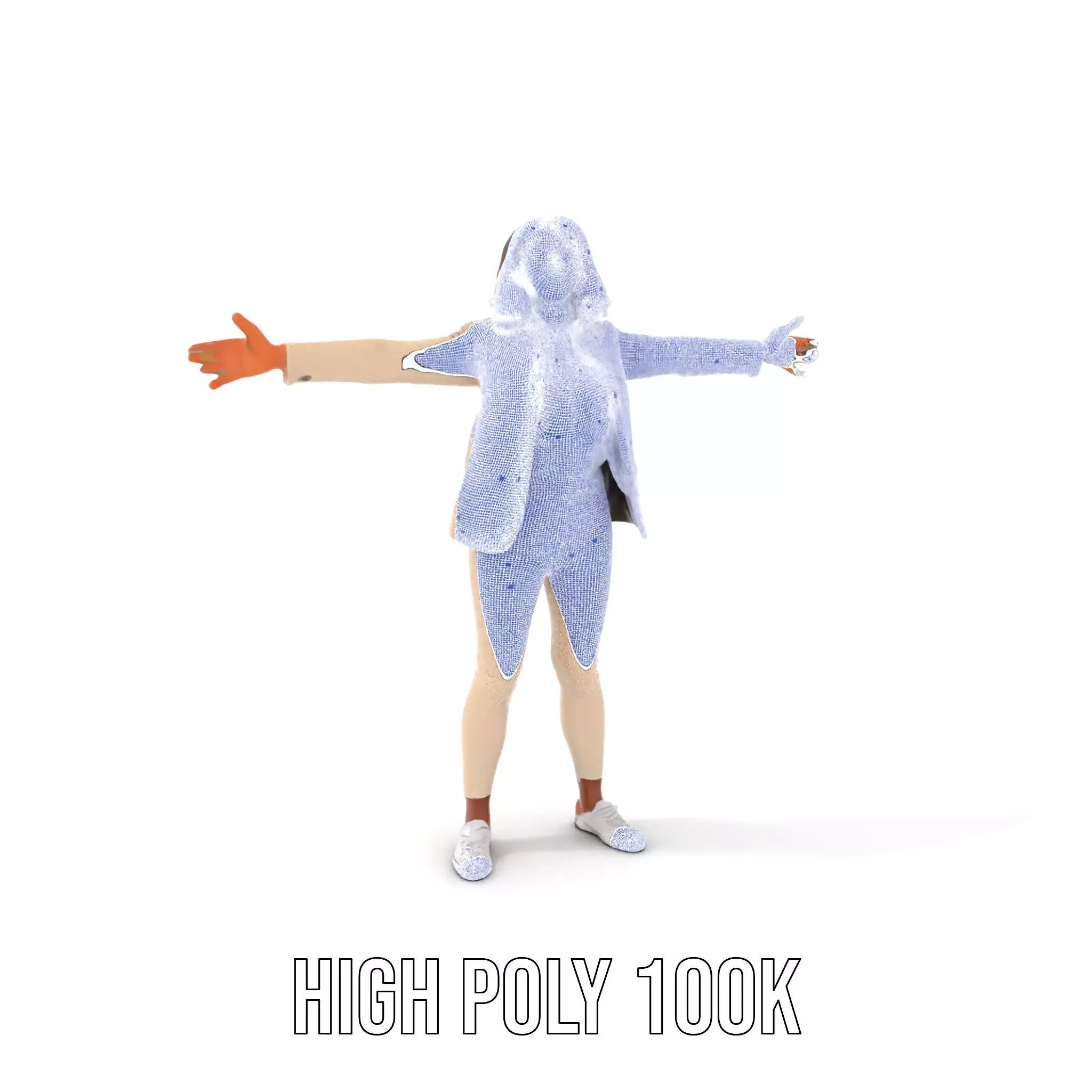 Stylish Business Attire Model Pack with Dynamic Pose Low-poly 3D model_5