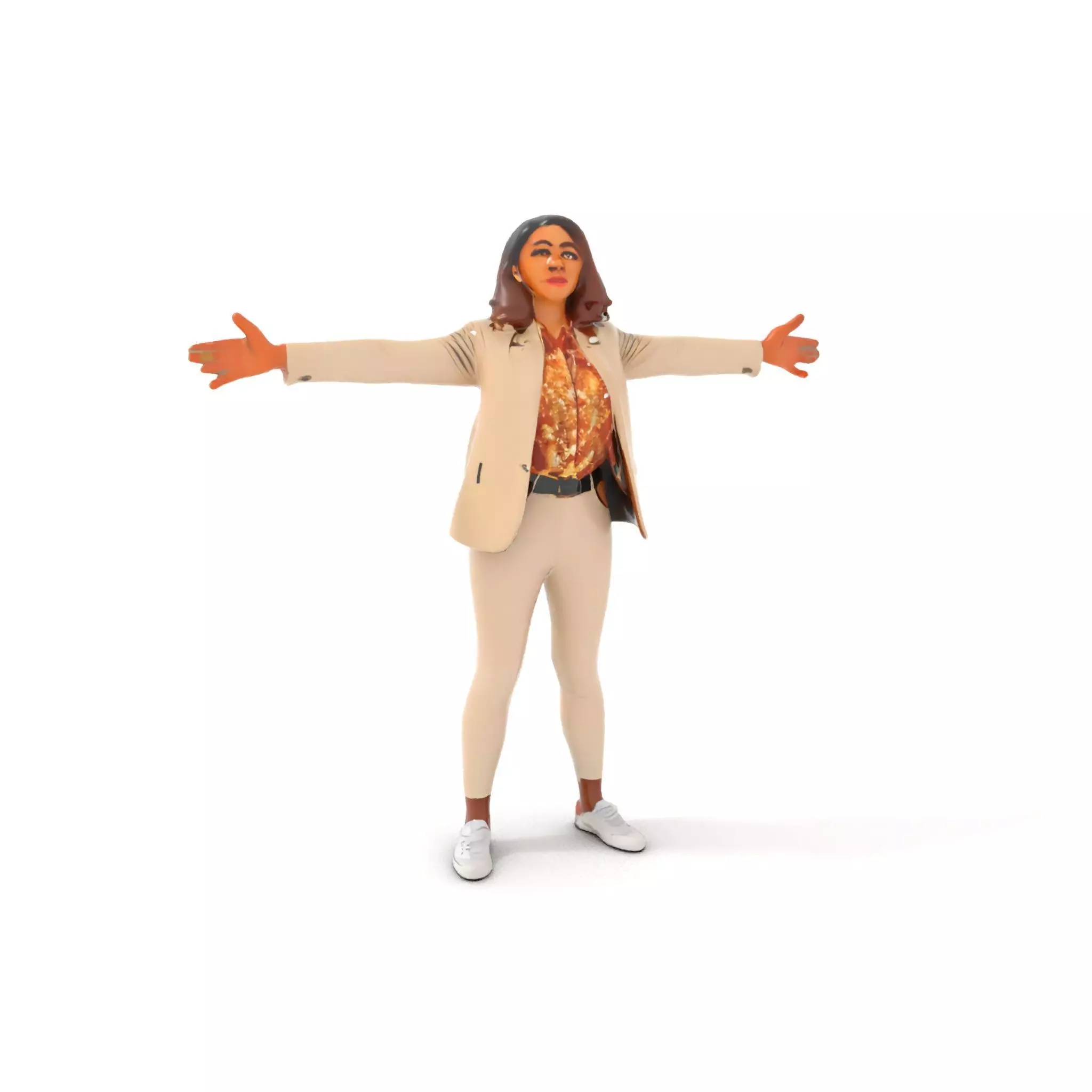 Stylish Business Attire Model Pack with Dynamic Pose Low-poly 3D model_21