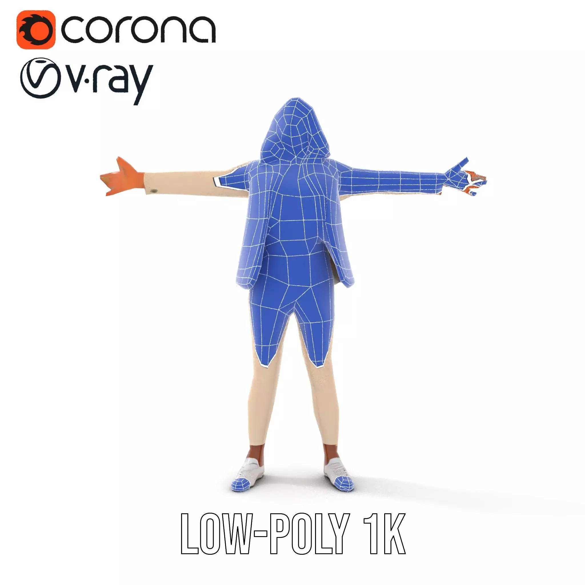 Stylish Business Attire Model Pack with Dynamic Pose Low-poly 3D model_18