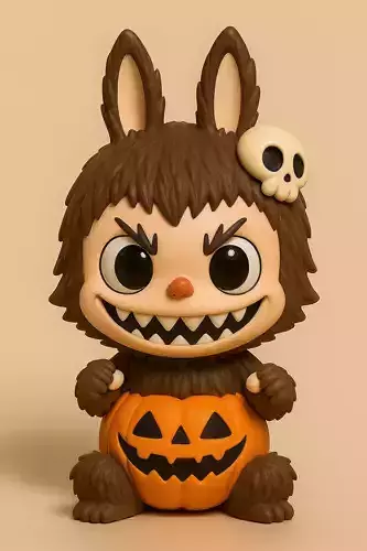 Labubu Skull Pumpkin Halloween