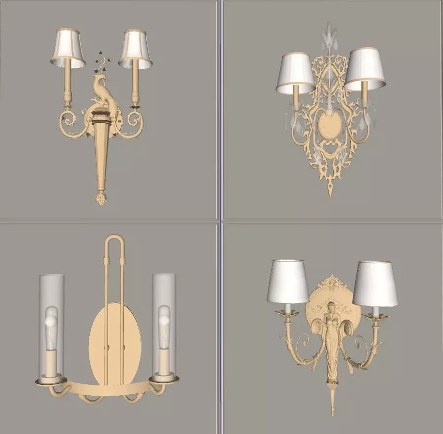 Classic Lighting Decor 3D model_0
