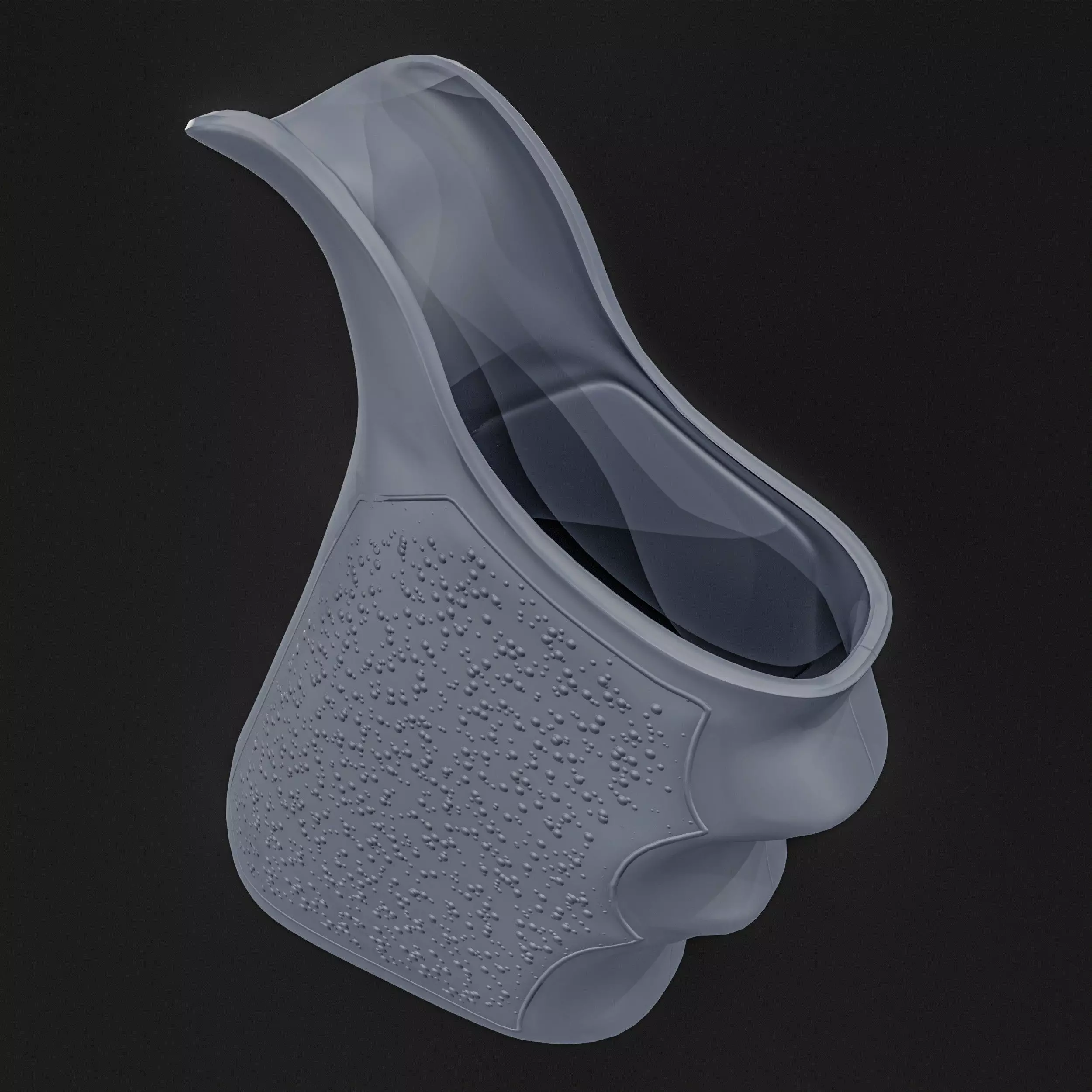 Glock 17 Gun Grip Low-poly 3D model_13