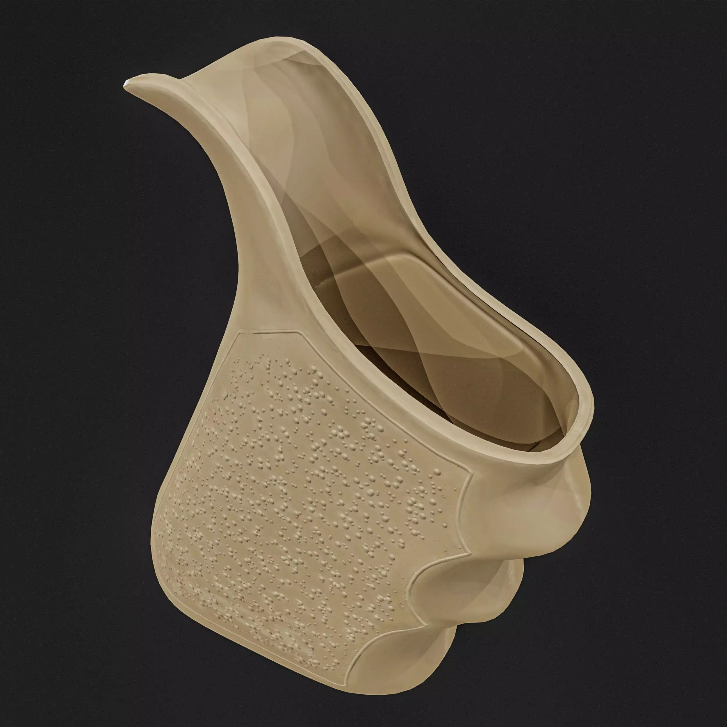 Glock 17 Gun Grip Low-poly 3D model_14