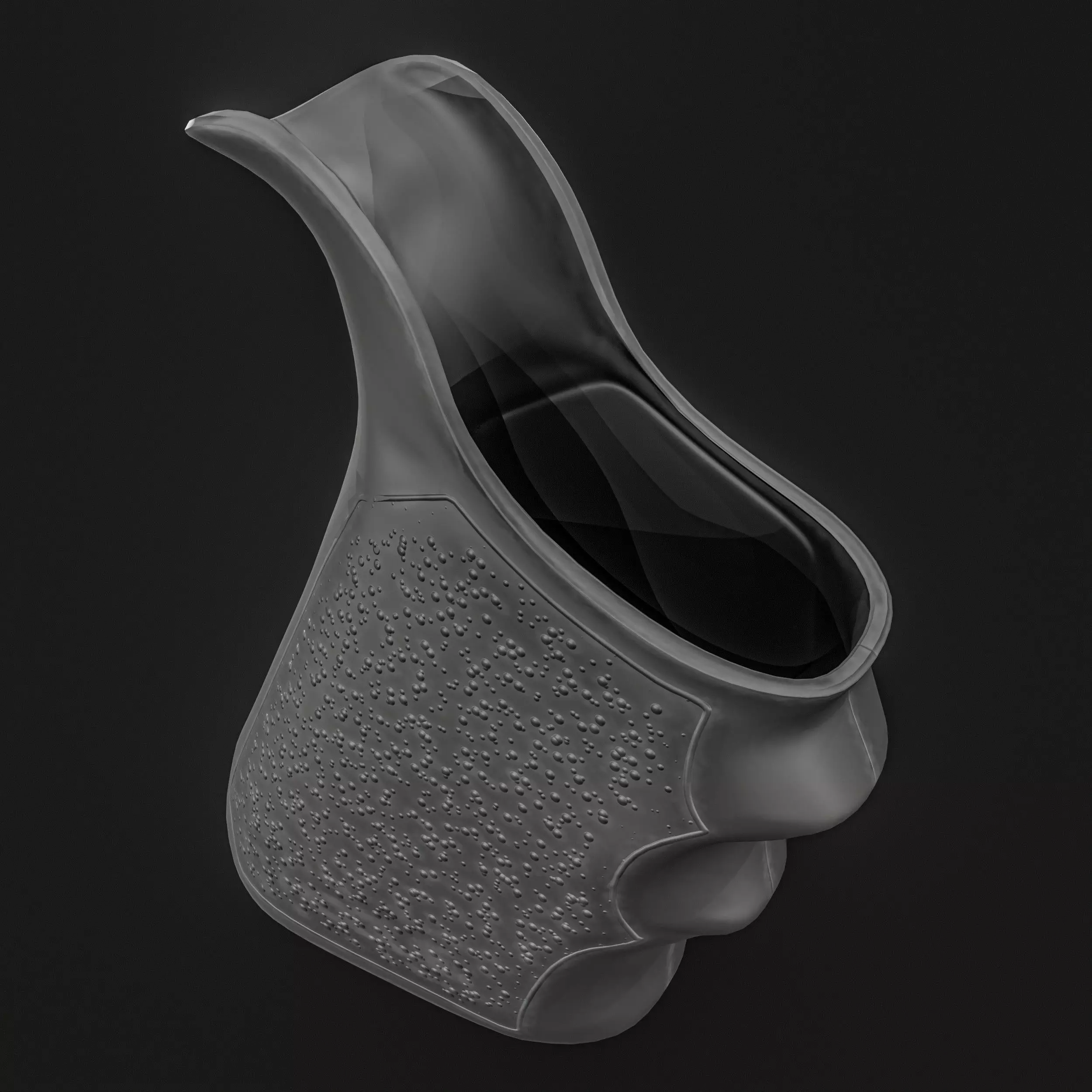 Glock 17 Gun Grip Low-poly 3D model_12