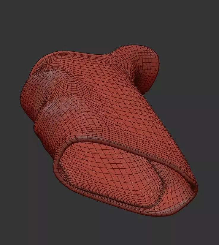 Glock 17 Gun Grip Low-poly 3D model_23