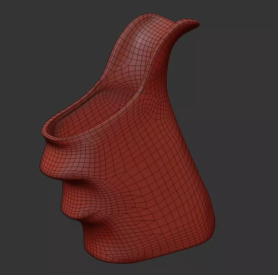 Glock 17 Gun Grip Low-poly 3D model_20