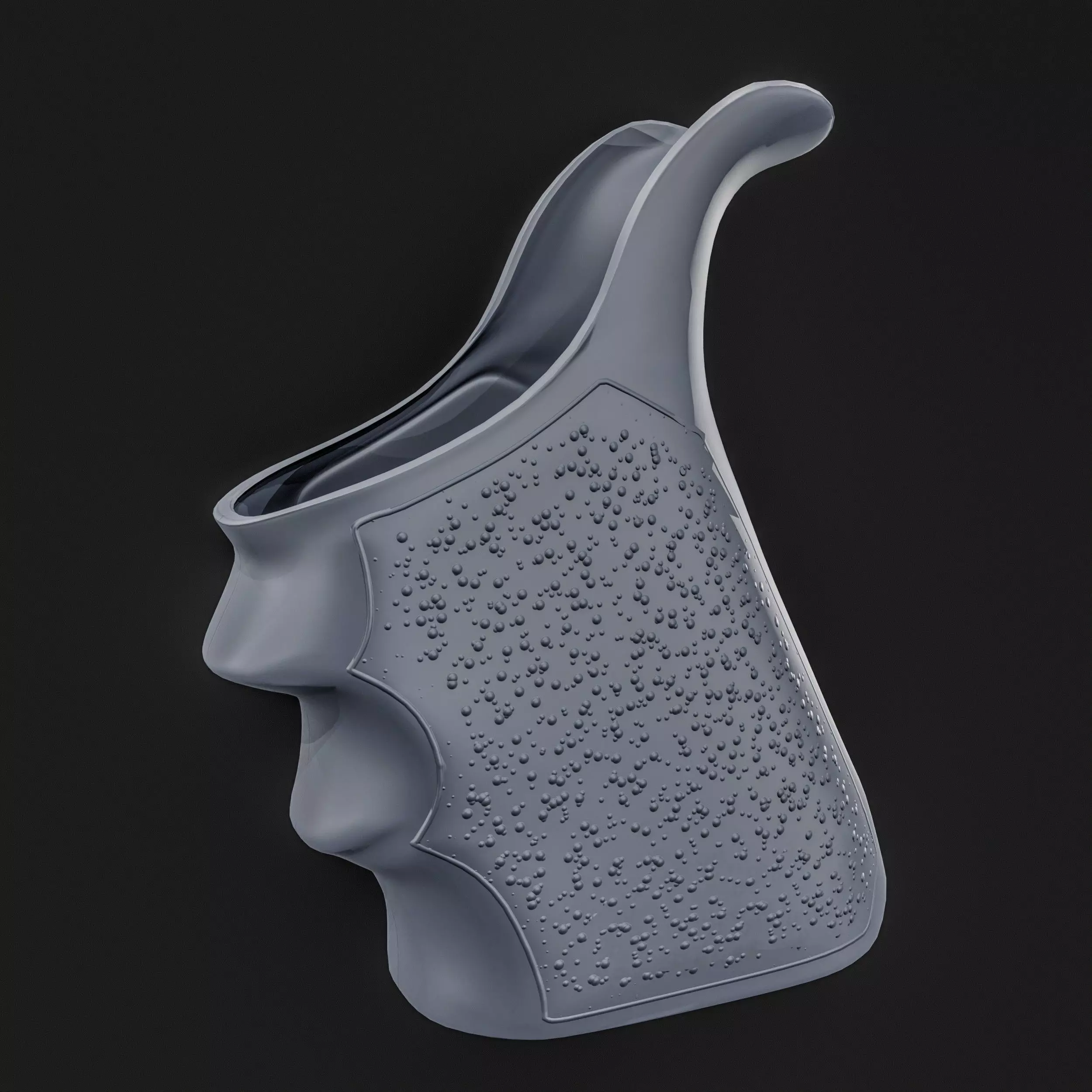 Glock 17 Gun Grip Low-poly 3D model_8