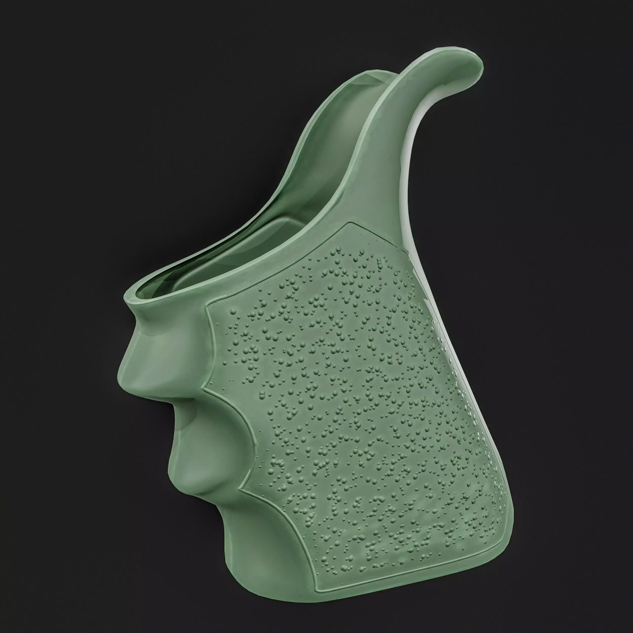 Glock 17 Gun Grip Low-poly 3D model_10