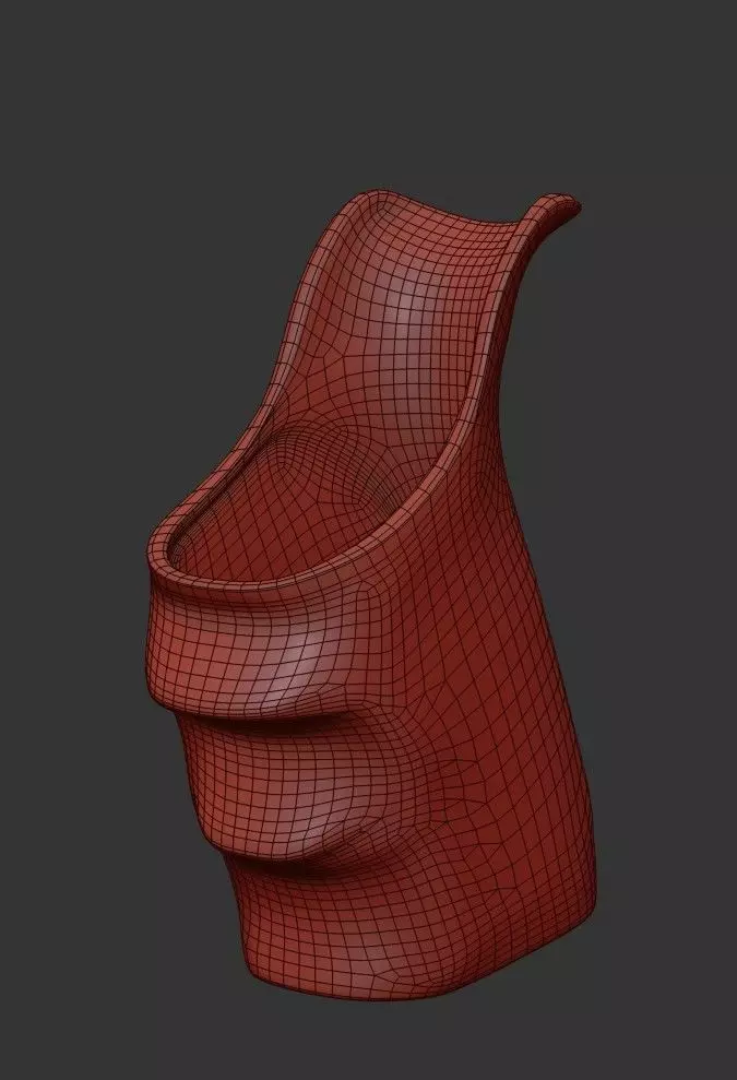 Glock 17 Gun Grip Low-poly 3D model_24