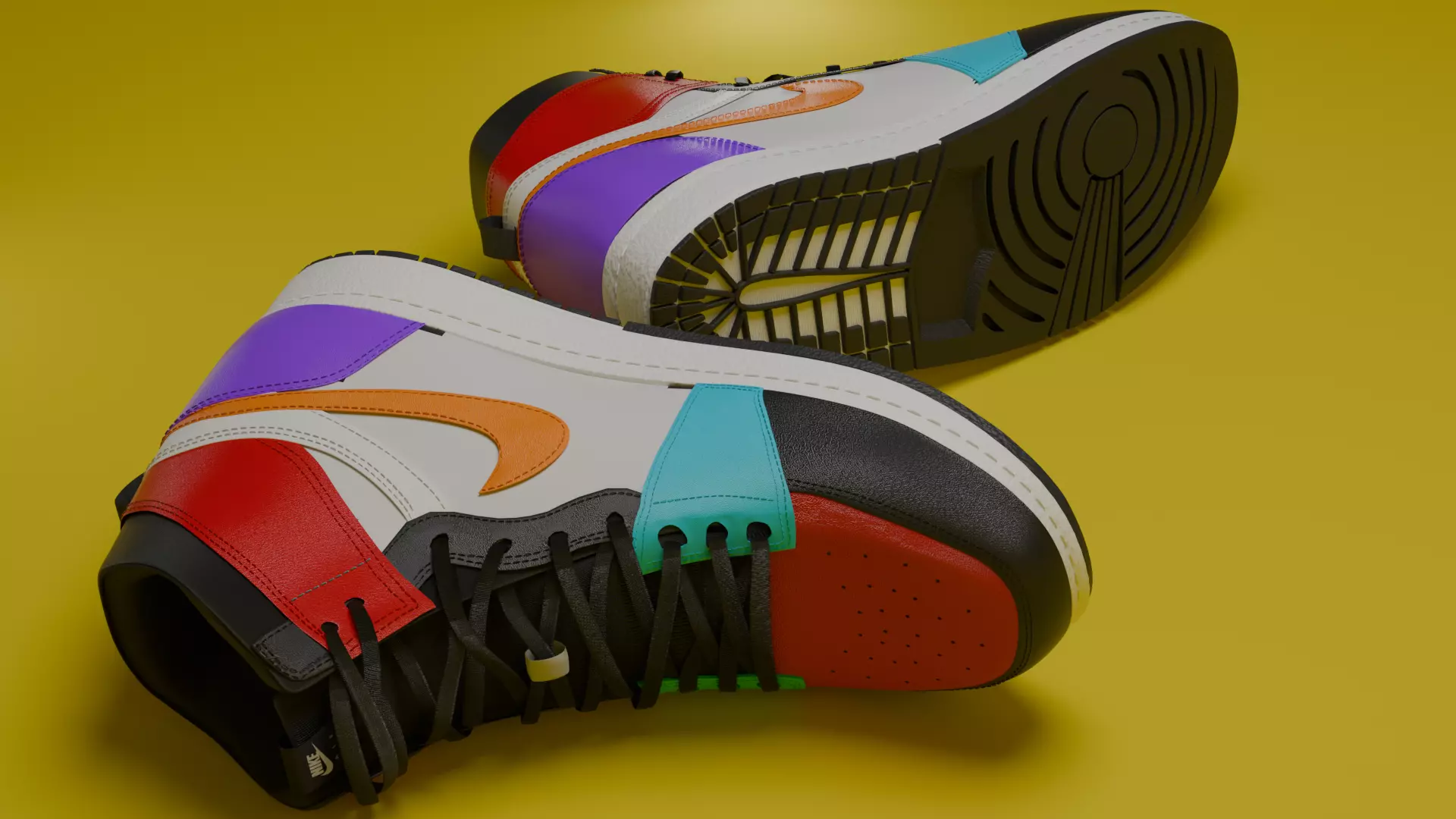 Nike Air Jordan 3D print model_2