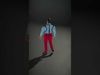 Businessman with Red Pants and Blue Shirt Model Pack Low-poly 3D model_2