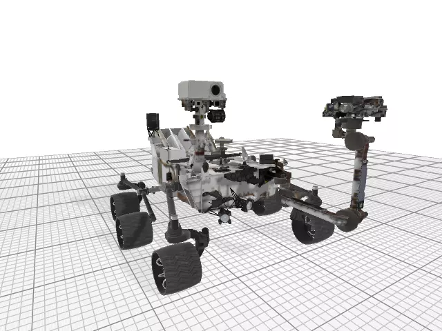 Mars Curiosity Rover 3D model_1