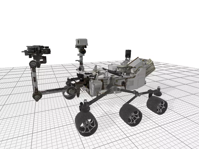Mars Curiosity Rover 3D model_0
