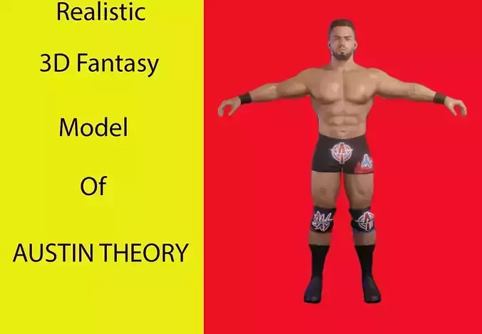 Austin Theory Parody Low-poly 3D model