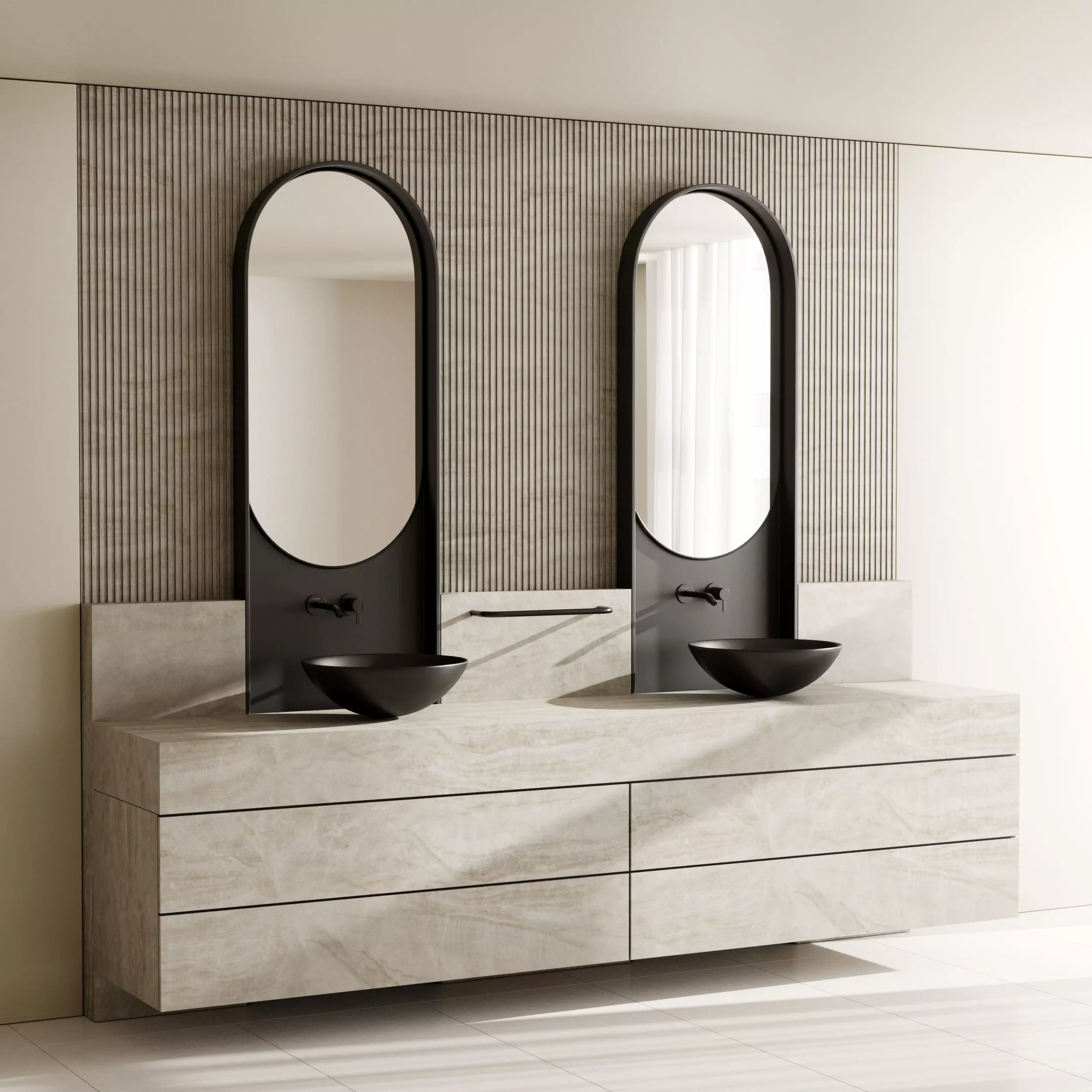 Bathroom furniture by Fauset Bathroom 164 Low-poly 3D model