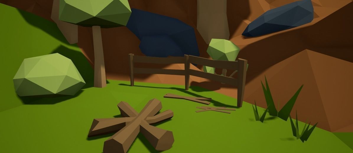 Nature Low Poly Pack Free low-poly 3D model_0