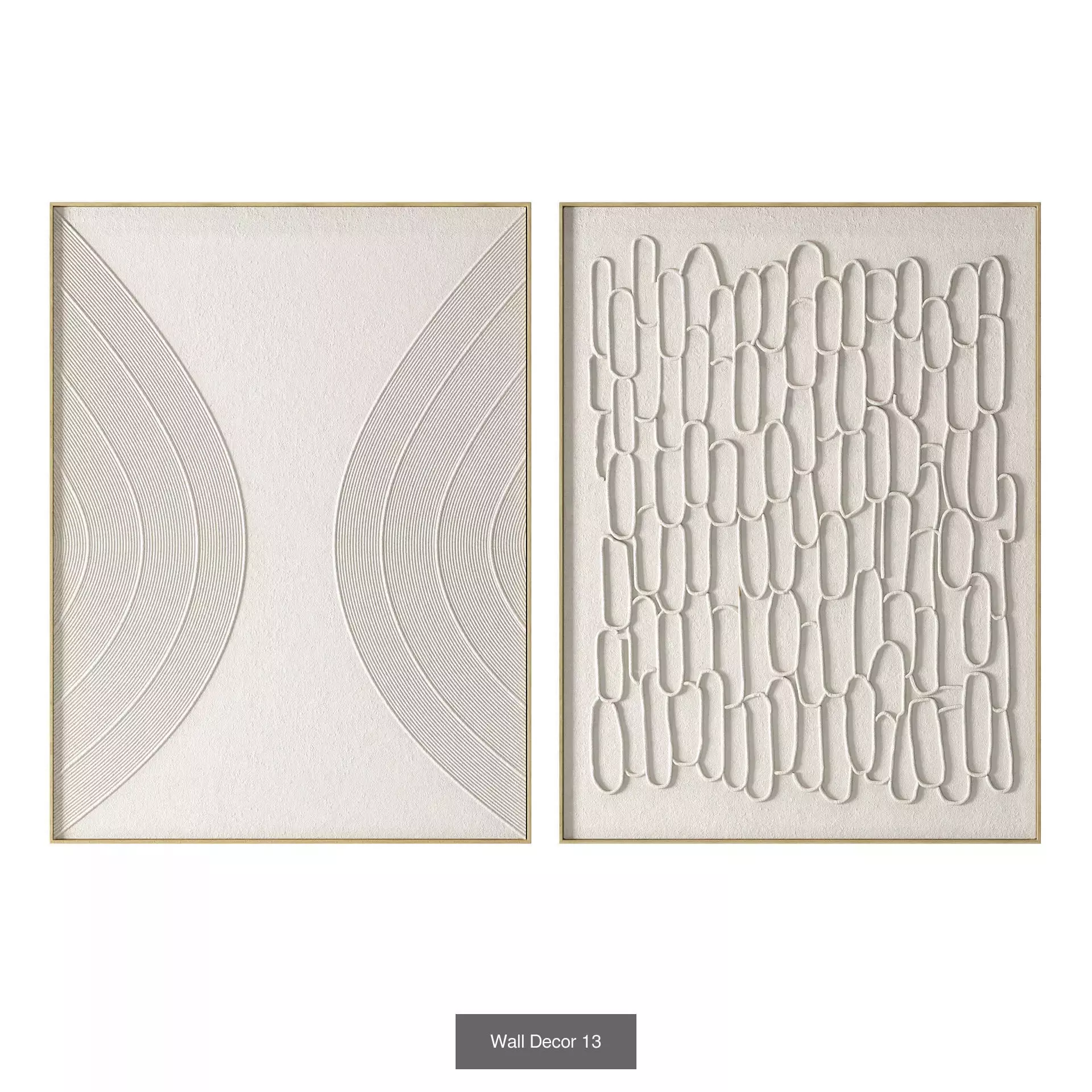 Wall Decor Set 02 3D Model Collection_6