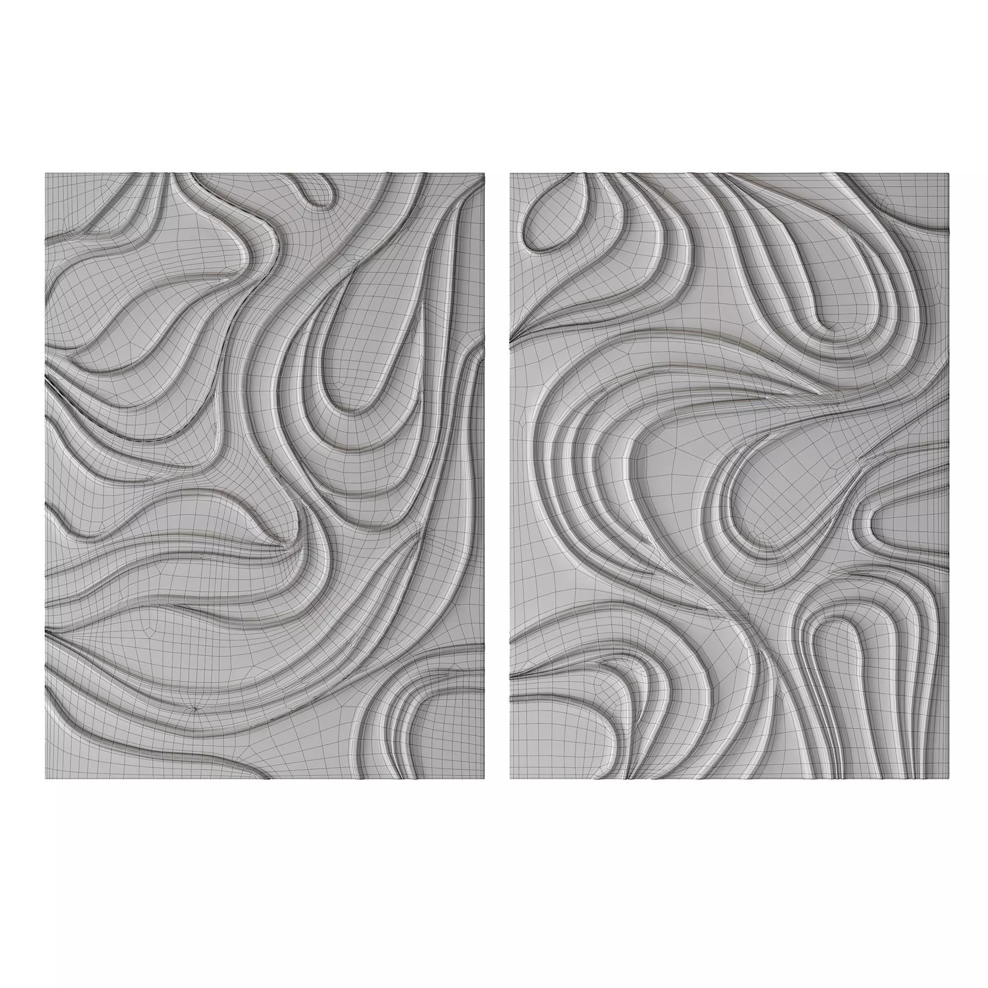 Wall Decor Set 02 3D Model Collection_28