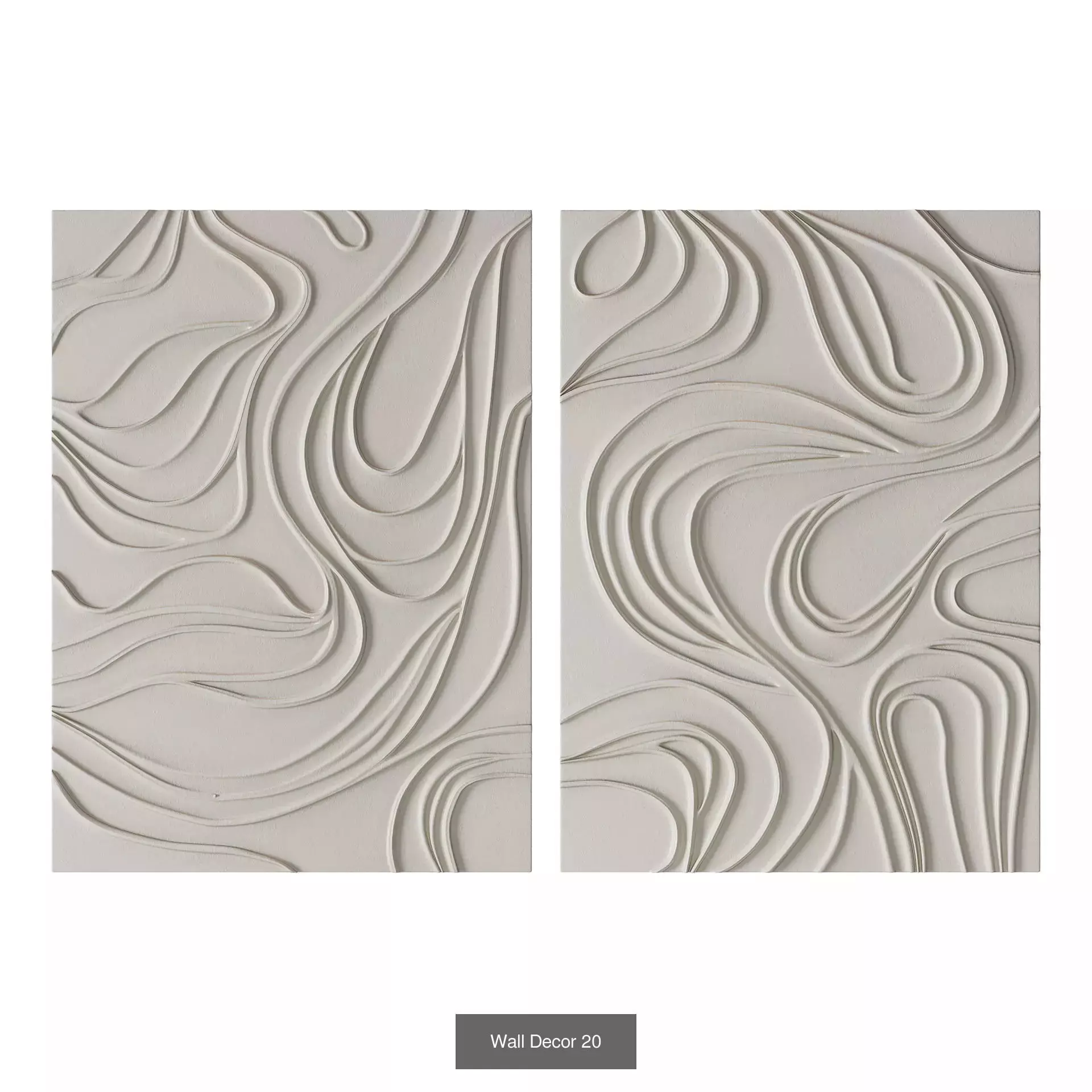 Wall Decor Set 02 3D Model Collection_18