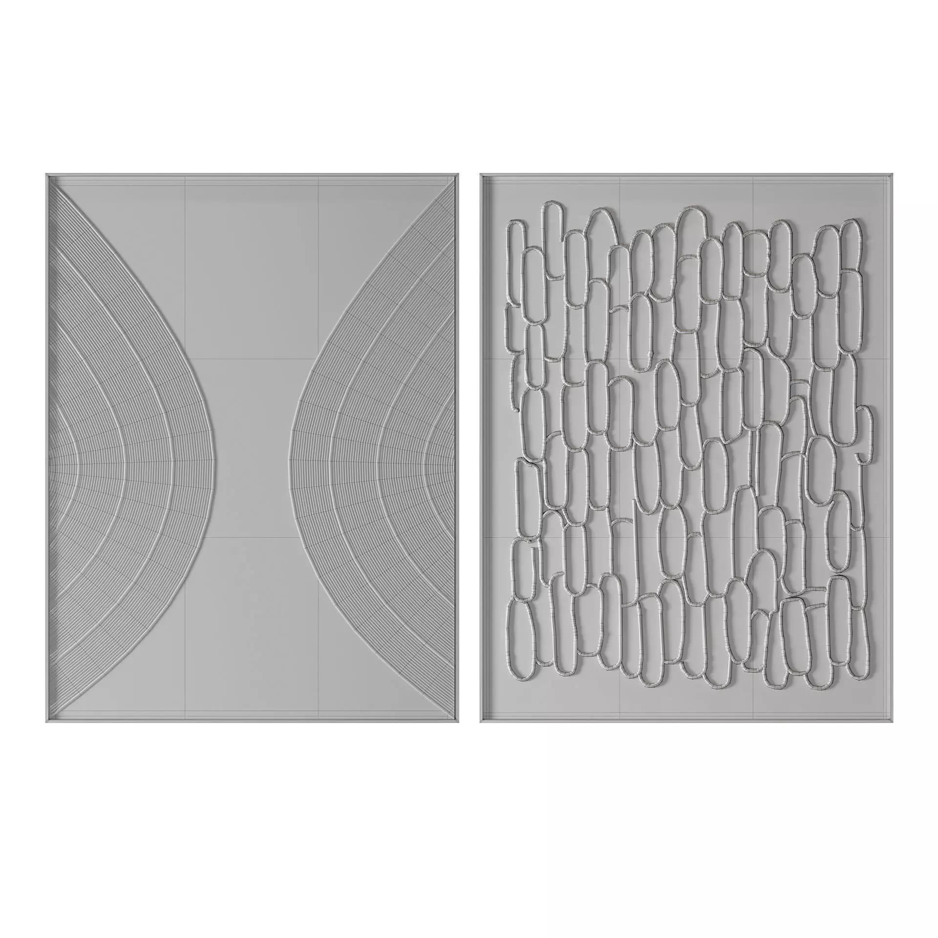 Wall Decor Set 02 3D Model Collection_13