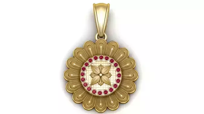 elegant gold pendant