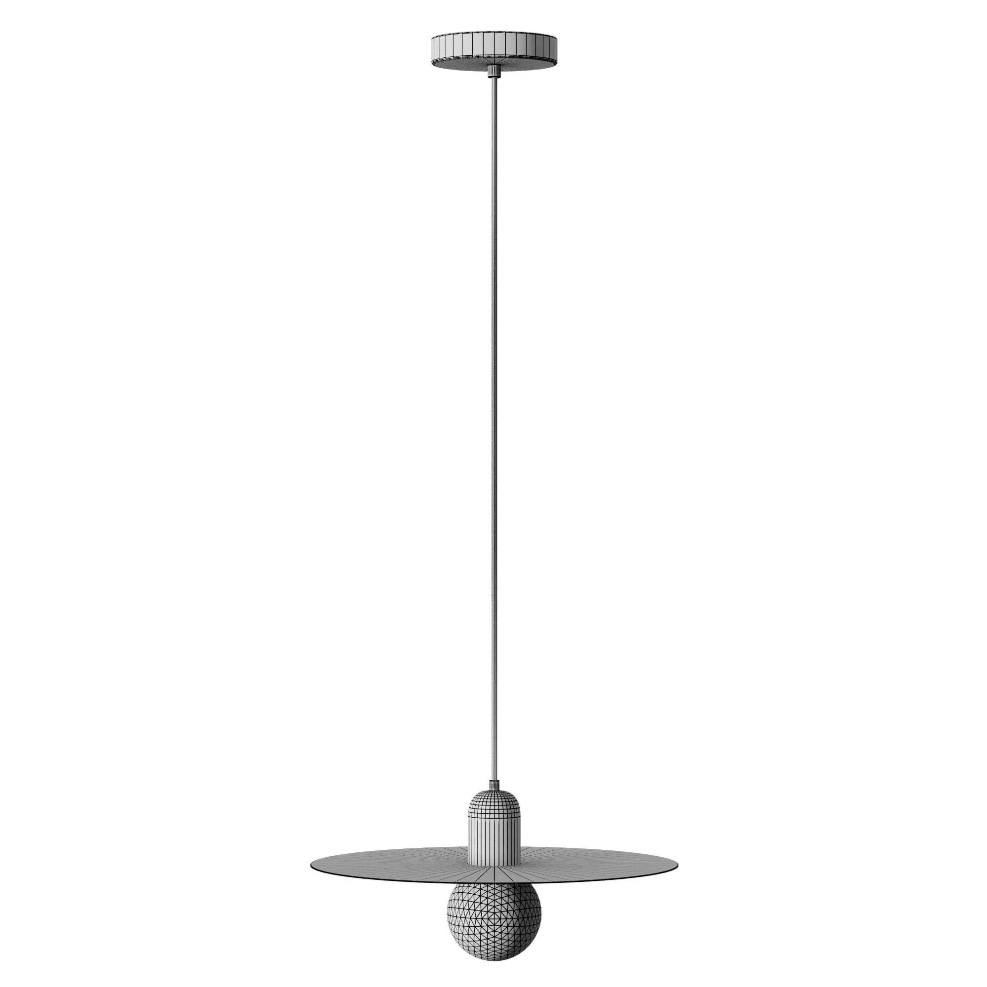 Pendant lamp Faro Barcelona PLAT 3D model_7