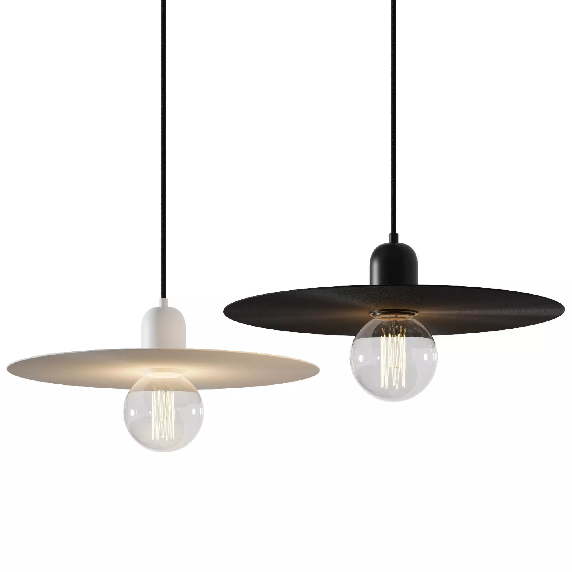 Pendant lamp Faro Barcelona PLAT 3D model_6