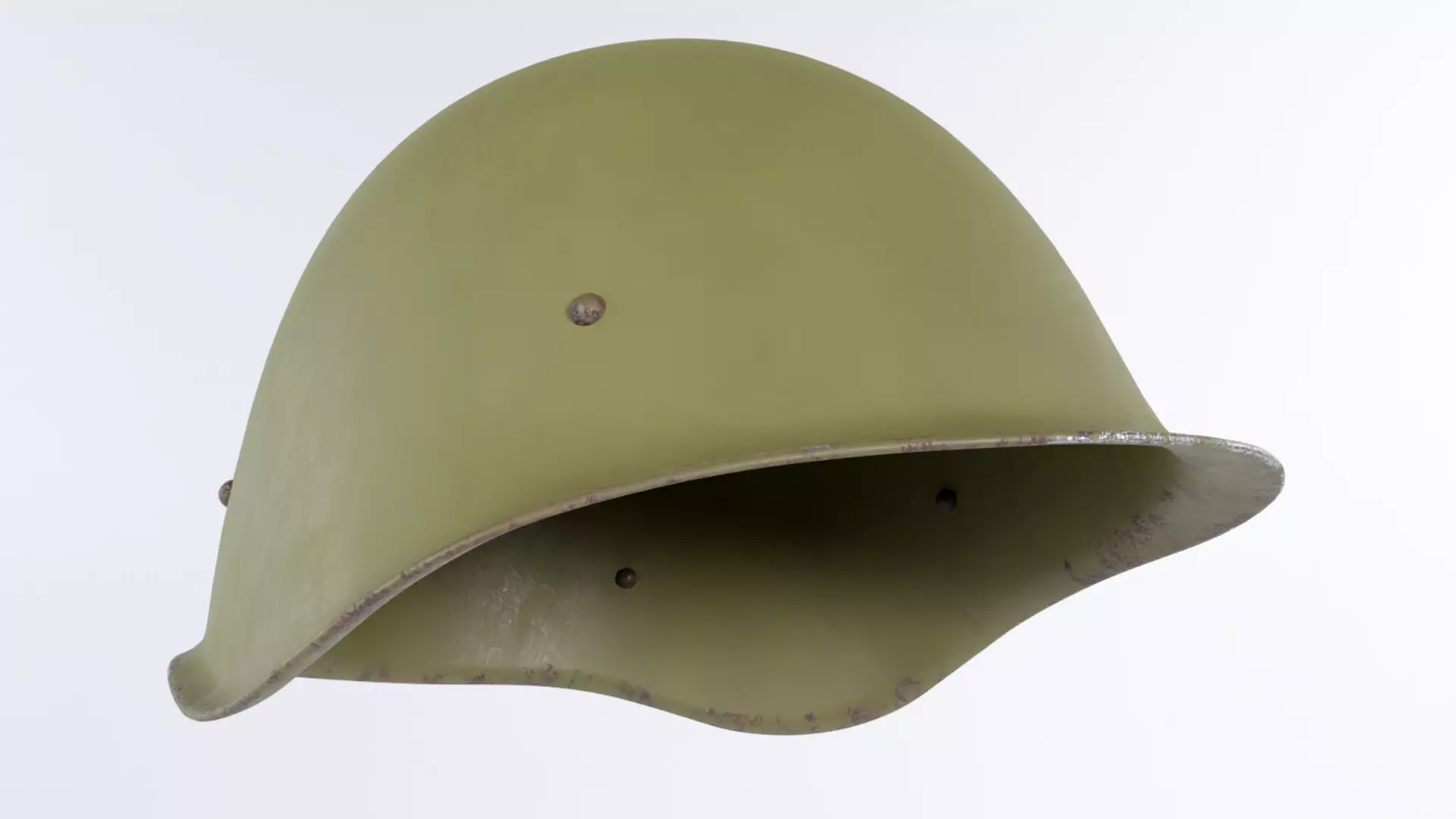 Soviet War Helmet Low-poly 3D model_0
