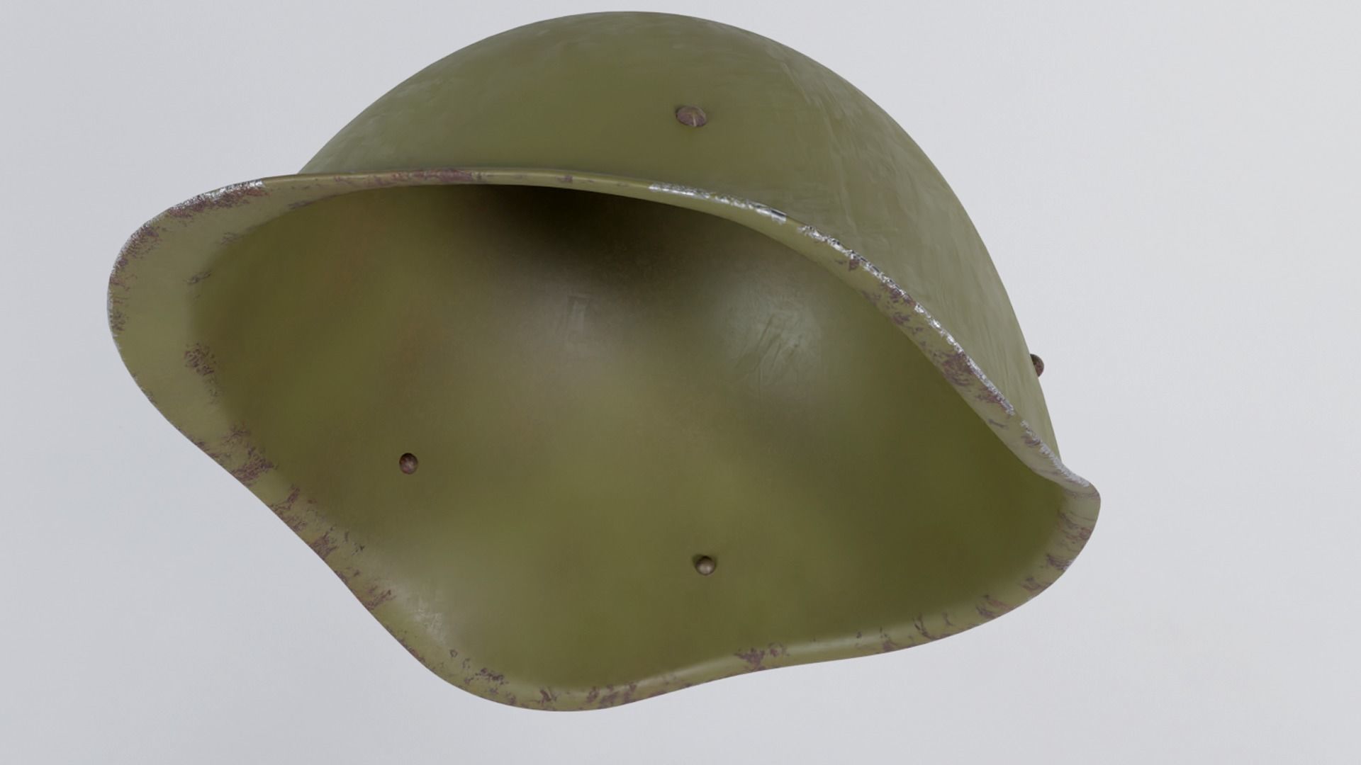 Soviet War Helmet Low-poly 3D model_3