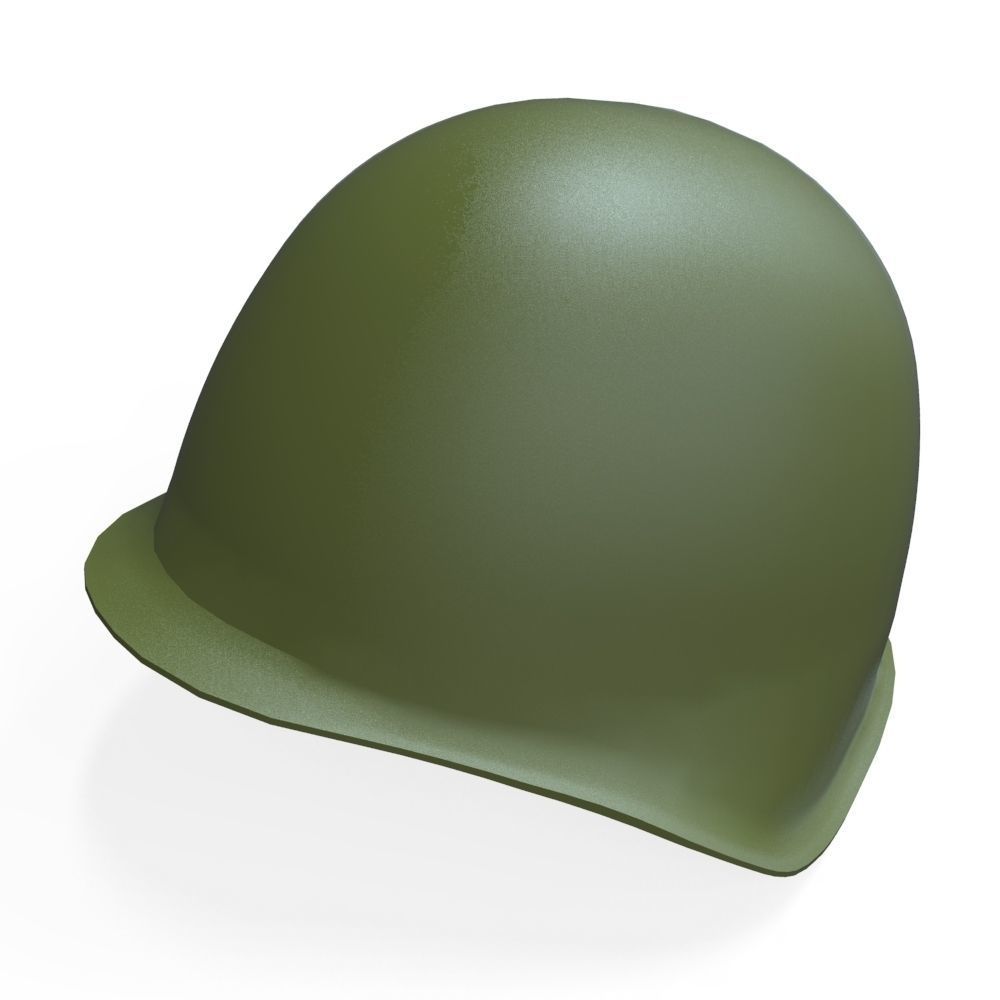 Soviet War Helmet Low-poly 3D model_6