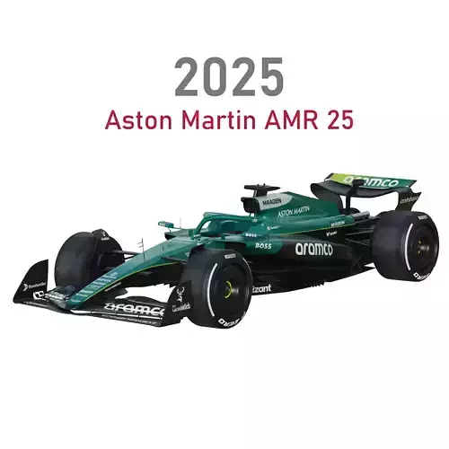 F1 Aston Martin AMR25 2025 3D model