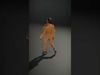 Business Professional Female Model Pack in Tan Suit Low-poly 3D model_2