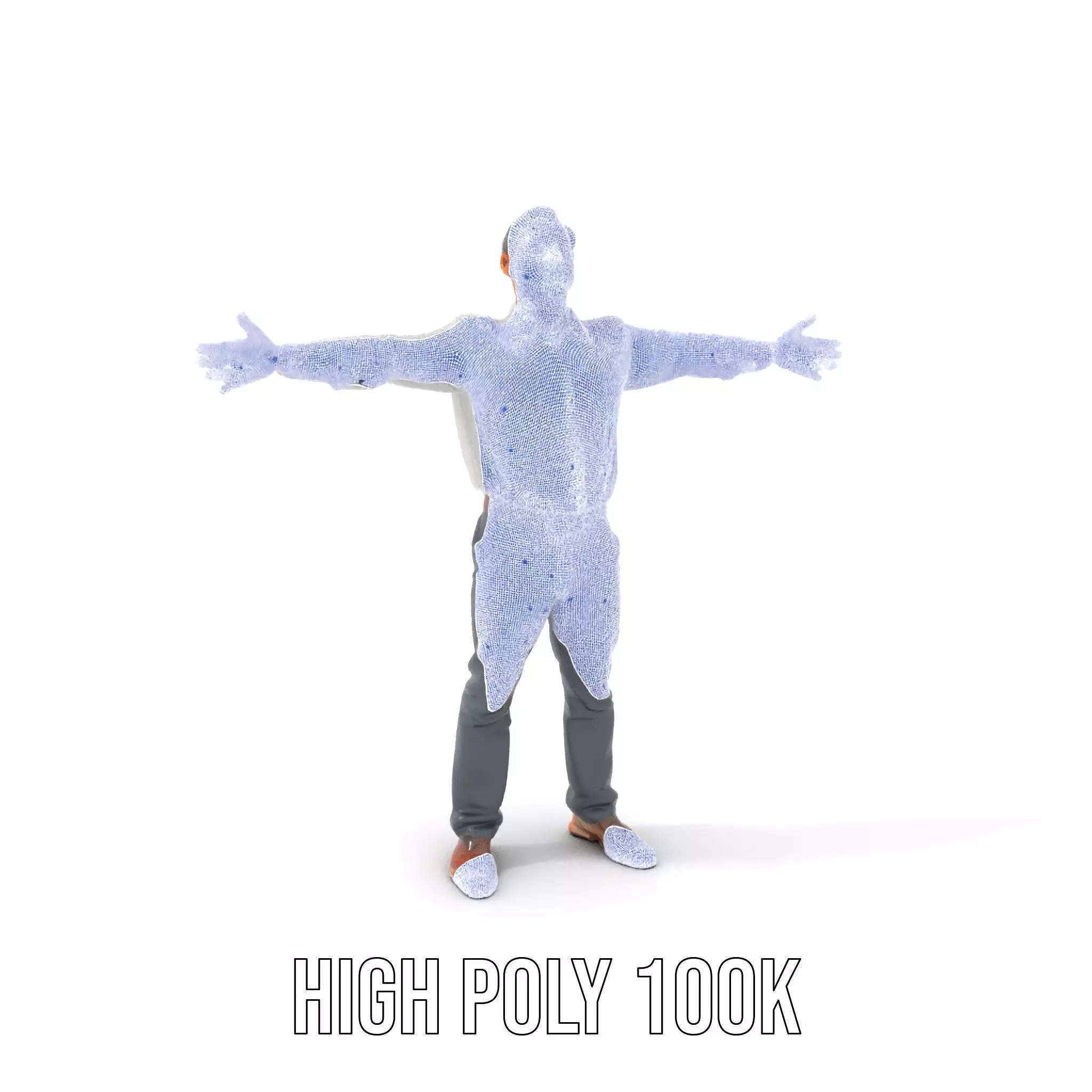 Professional Male Character Model Pack with Rigged Outfit Low-poly 3D model_5