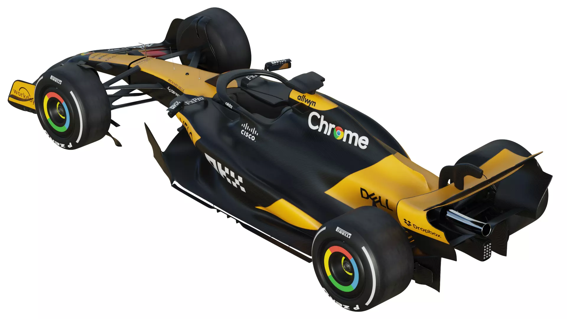 F1 McLaren MCL39 2025 3D model_7
