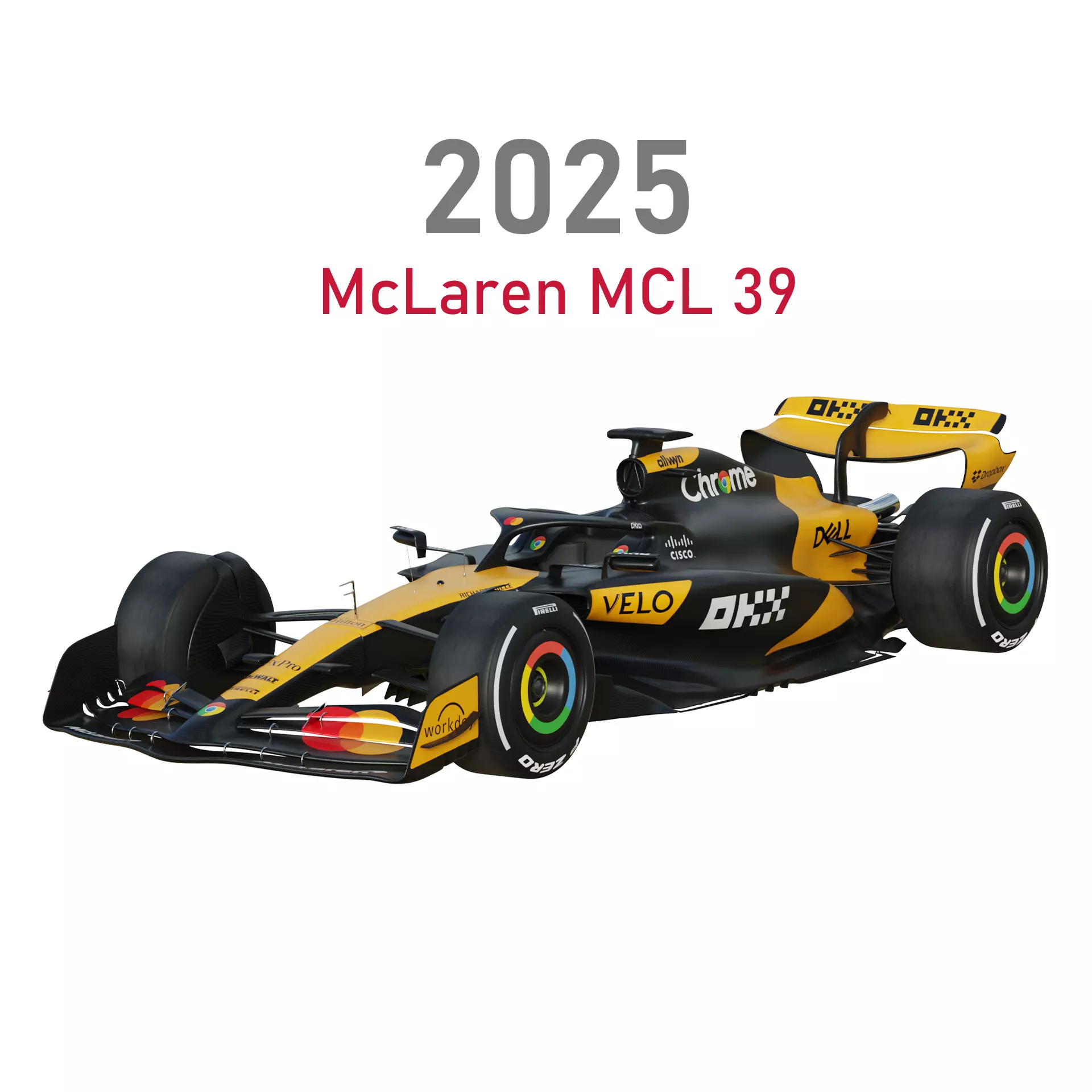 F1 McLaren MCL39 2025 3D model_0