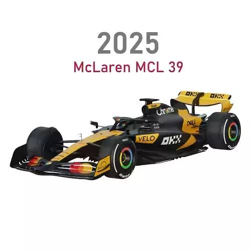 F1 McLaren MCL39 2025 3D model