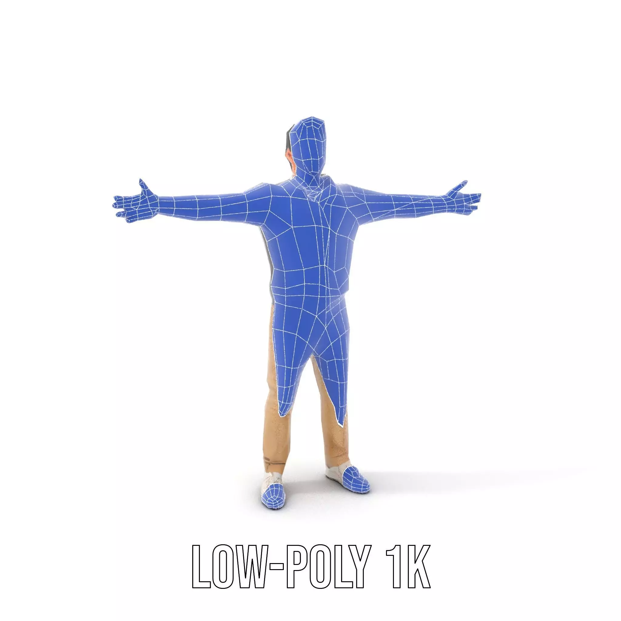 Casual Male Standing Pose Model Pack Low-poly 3D model_28