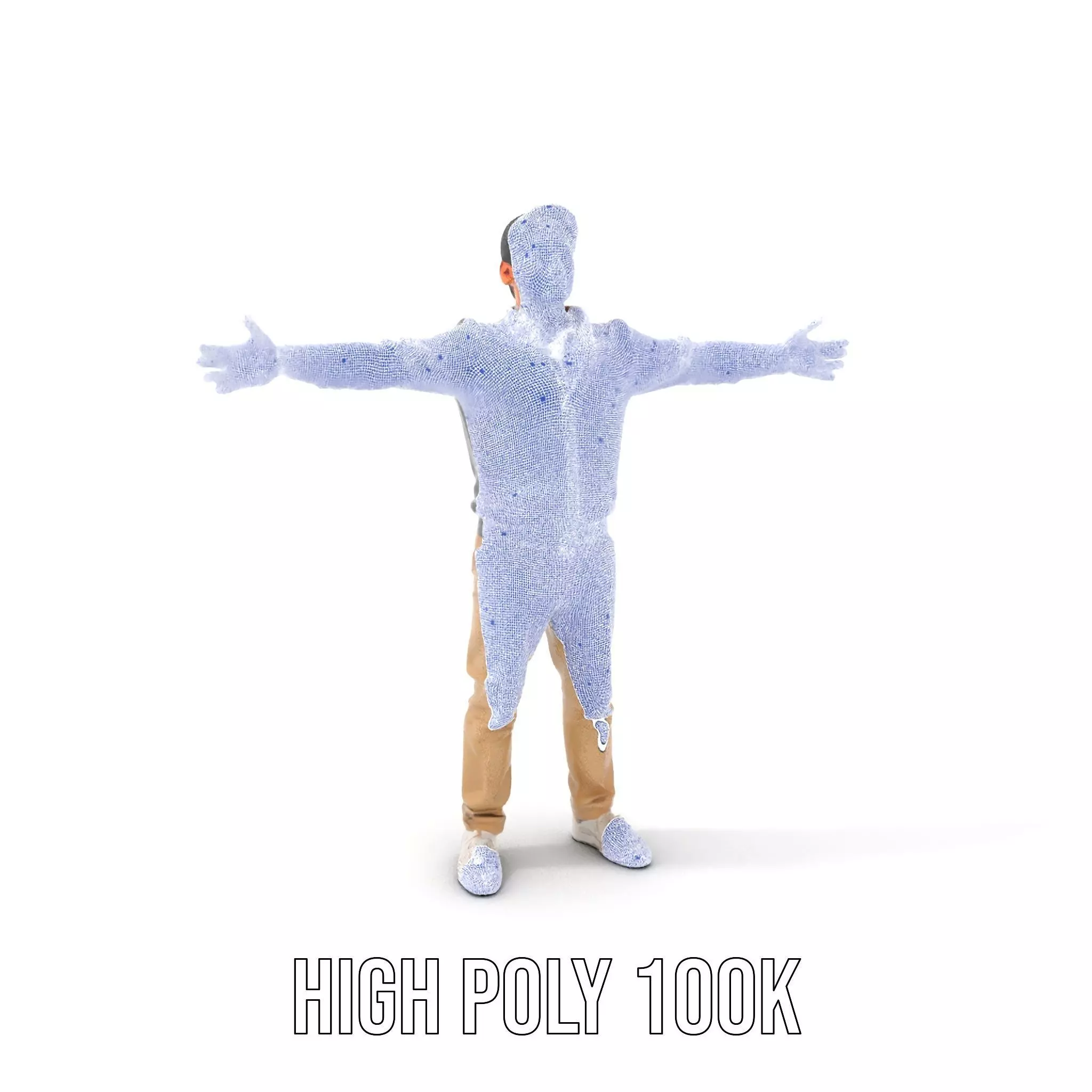 Casual Male Standing Pose Model Pack Low-poly 3D model_5