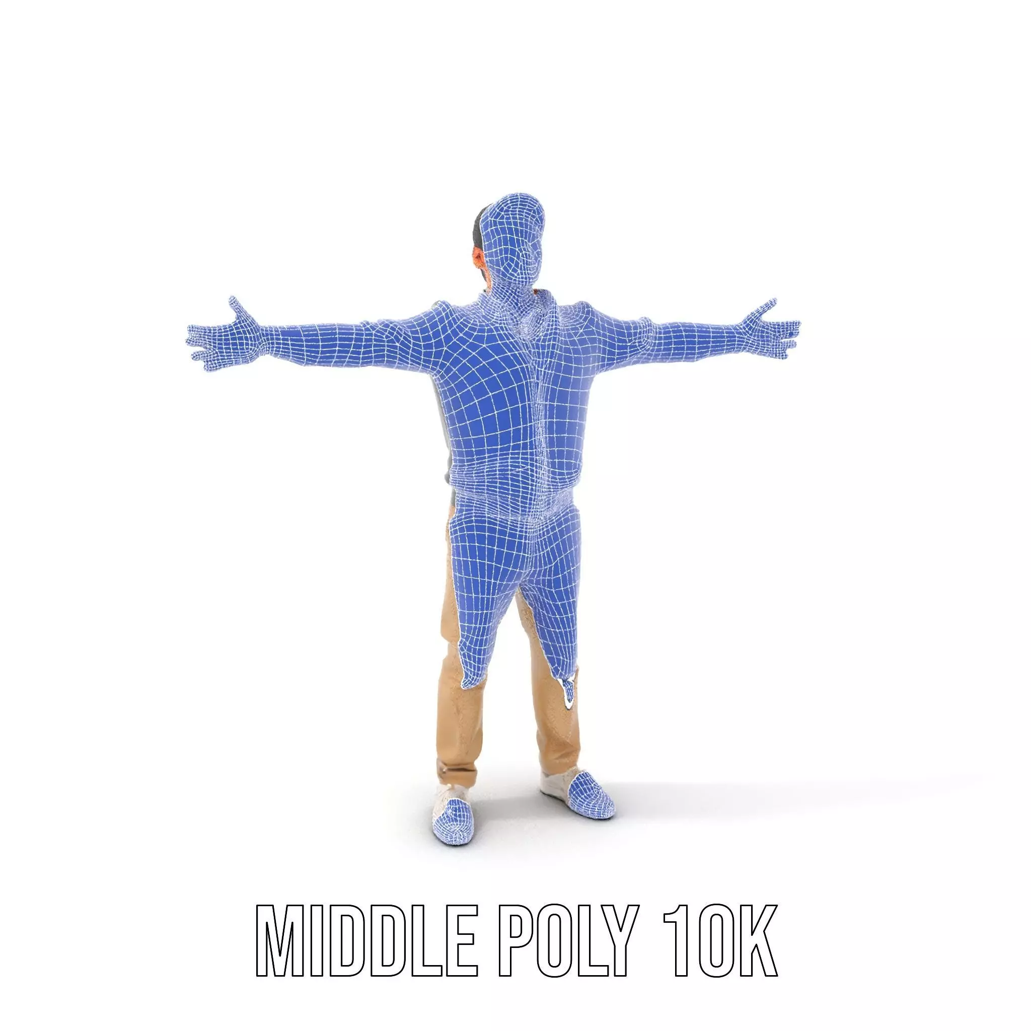 Casual Male Standing Pose Model Pack Low-poly 3D model_7
