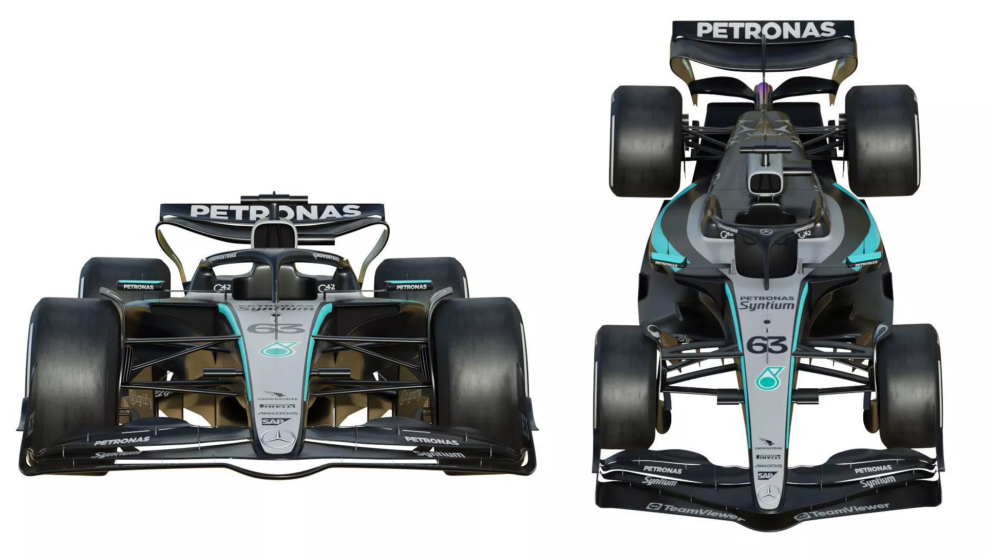 F1 Mercedes W16 2025 3D model | CGTrader