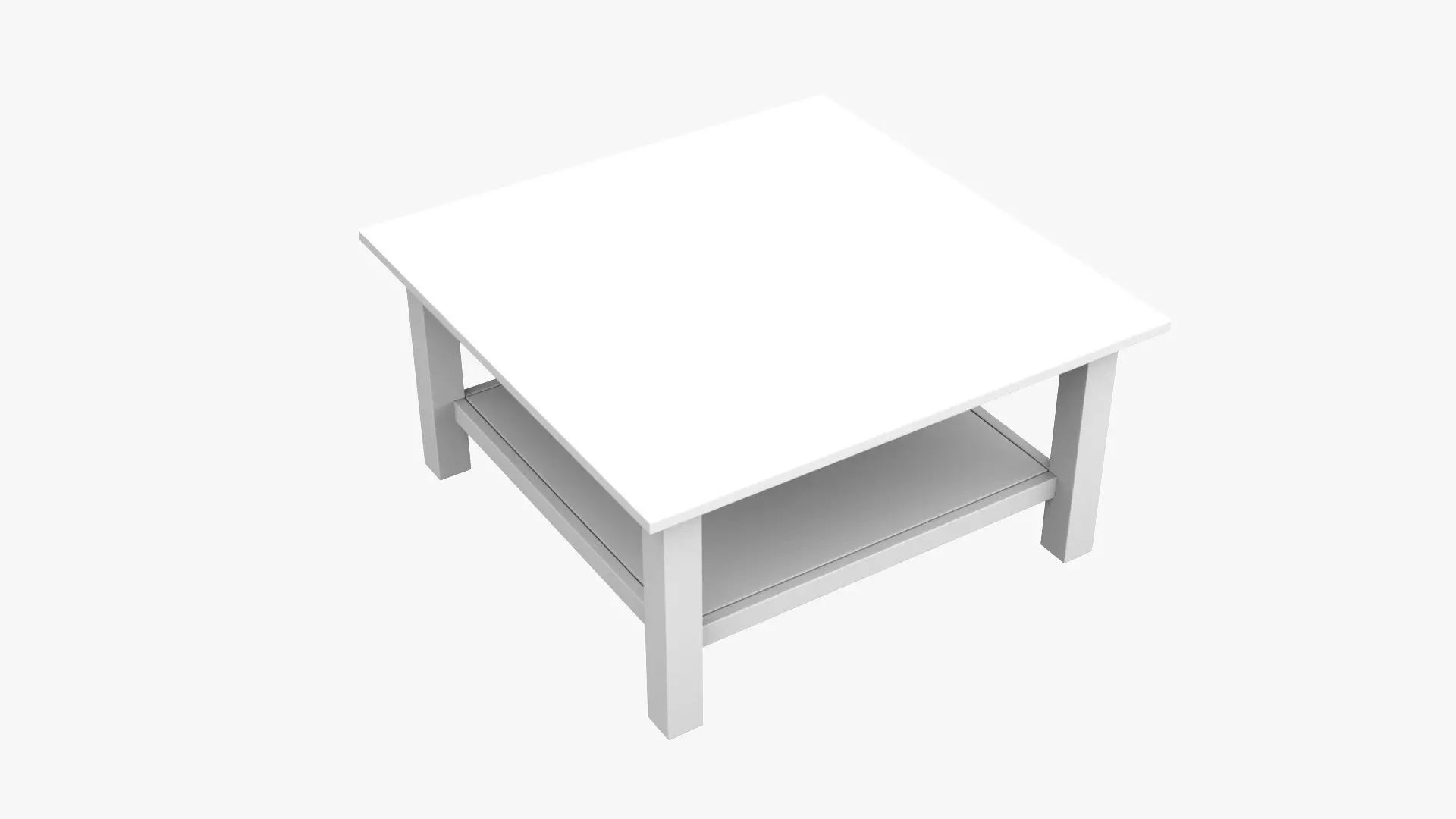Coffee Table 03 - Pine Wood Low-poly 3D model_6