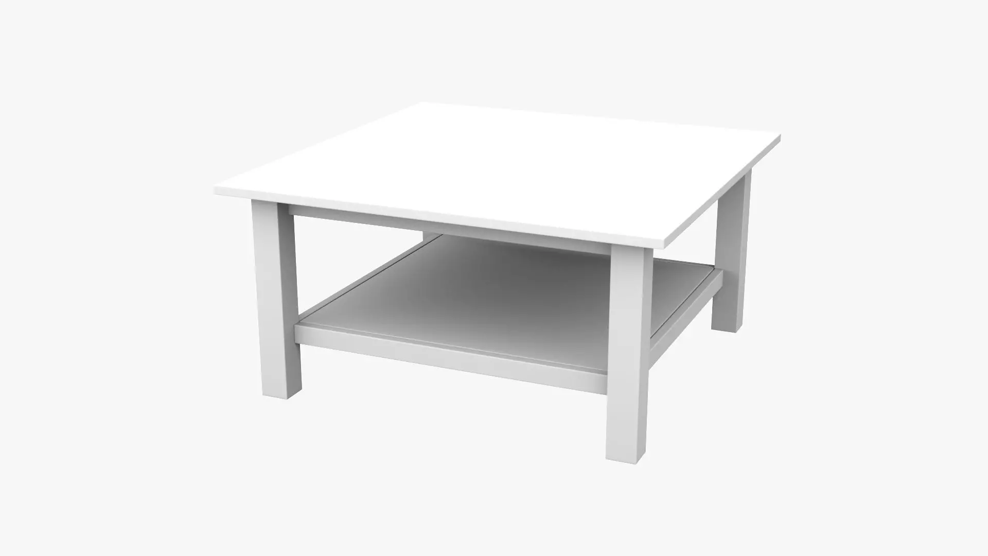 Coffee Table 03 - Pine Wood Low-poly 3D model_5