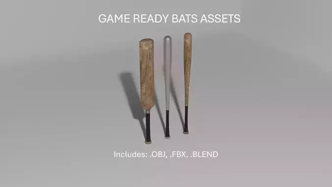 GAME READY BATS ASSETS Free low-poly 3D model