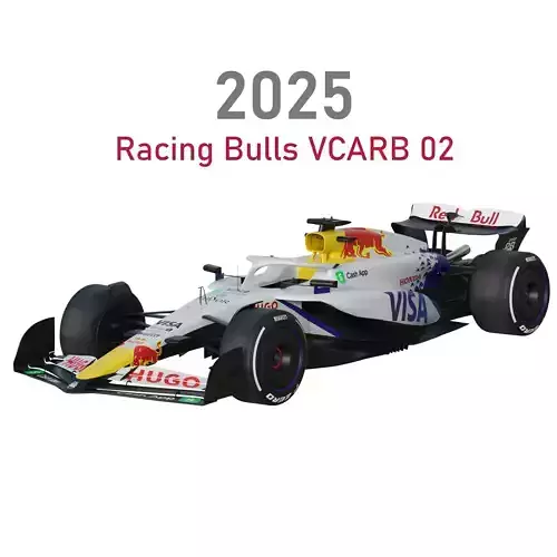 F1 Visa Cash App Racing Bulls VCARB02 2025 3D model