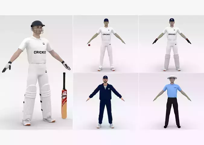 Cricket Players White Dress Collection 